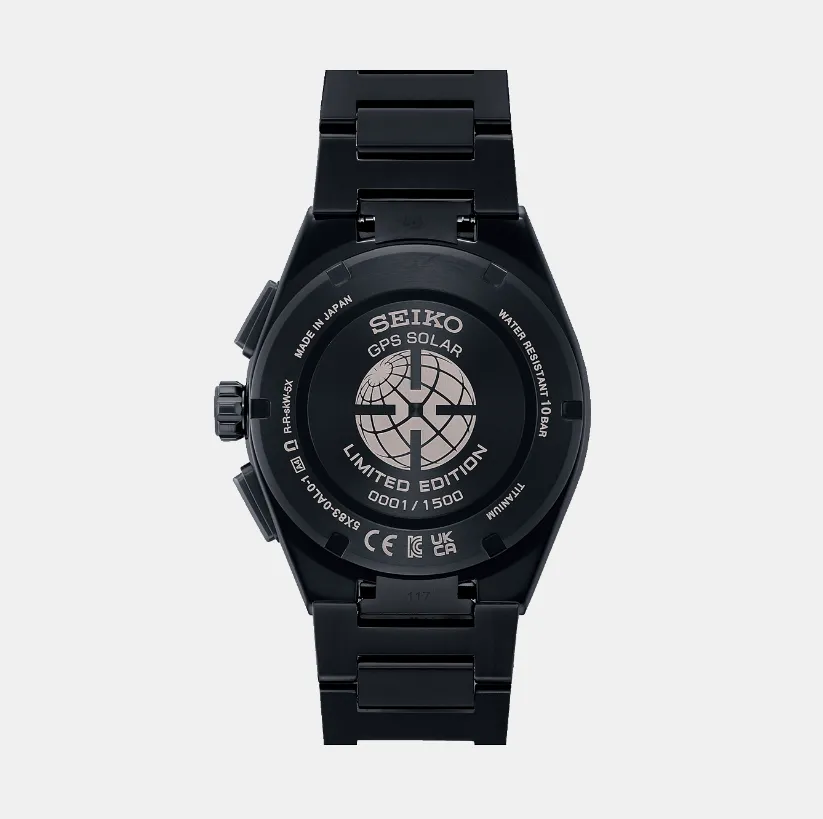 Astron Yozakura Cherry Blossom by Night - Limited Edition Men Solar Purple Dial Chronograph Stainless Steel Watch SSH171J1