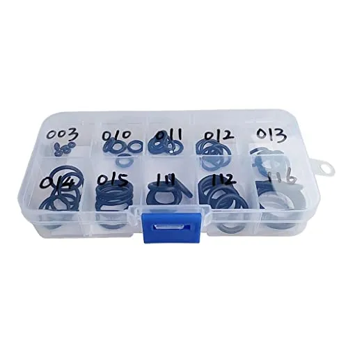 ATORSE 50Pcs Nitrox Scuba Diving O-Ring Kit (10 Sizes, 70 Duro) Dive Gear Equipment Tank Valve Hose Regulator Seal Rings Repair Spare Replacement