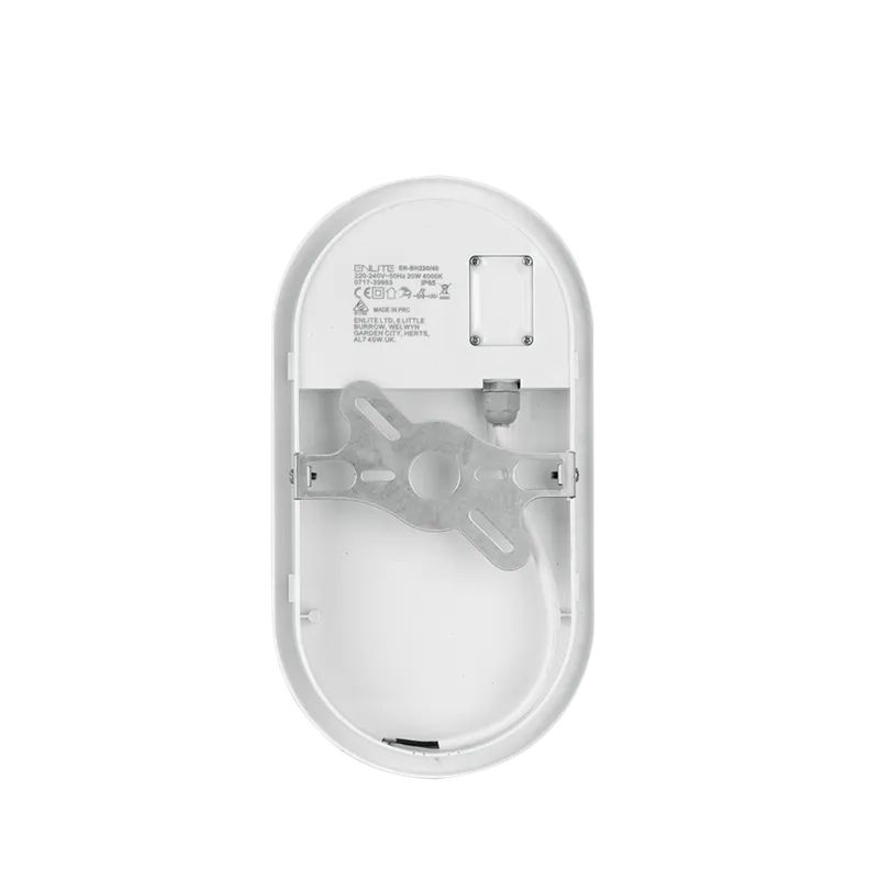 Aurora Utilite EN-BH220/40 220-240V 20W IP65 2050lm IK06 Polycarbonate Oval LED Bulkhead White 4000K