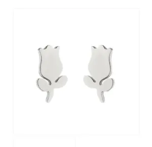 Baby and Children's Earrings:  Surgical Steel Tulip Earrings