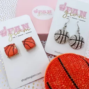 BASKETBALL EARRINGS RHINESTONE COLLECTION