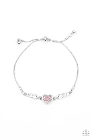 Big Hearted Beam - Pink Bracelet