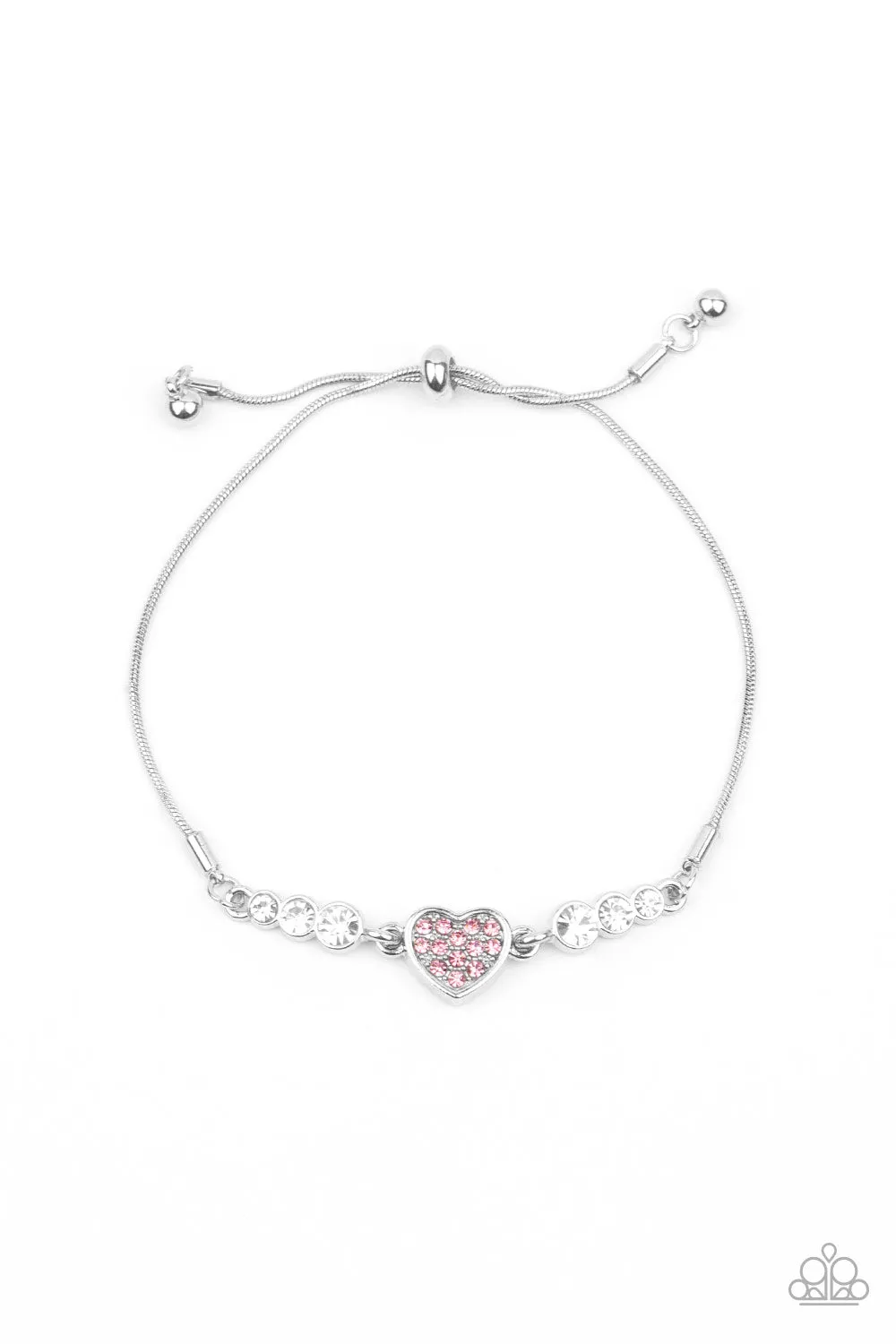 Big Hearted Beam - Pink Bracelet