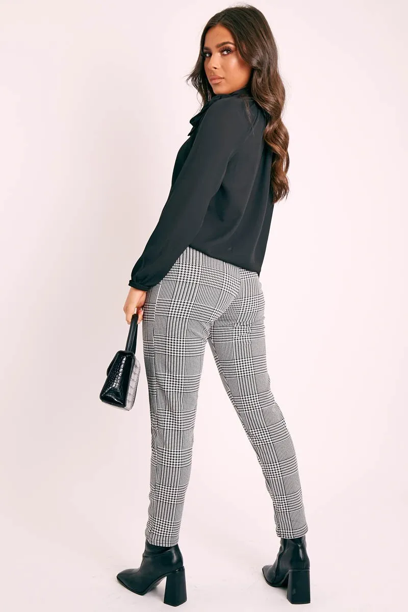 Black Bow Neckline Lightweight Blouse - Flossie