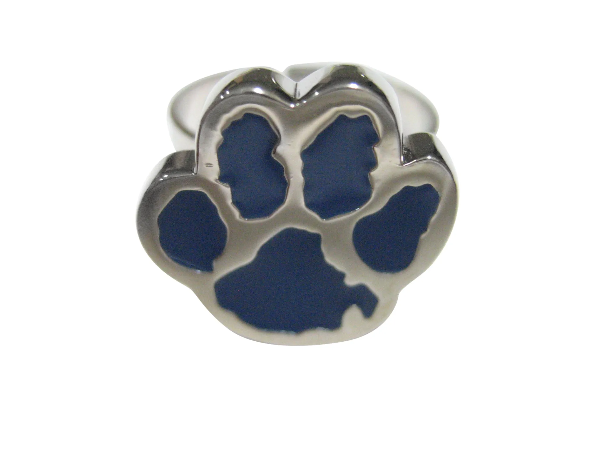 Blue Animal Paw Adjustable Size Fashion Ring