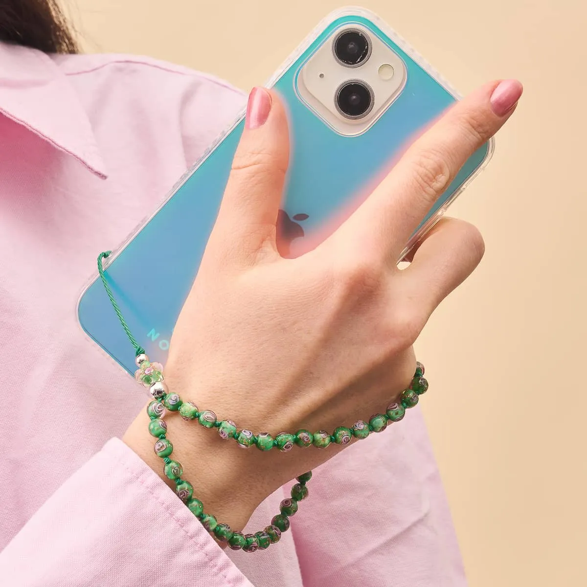 Blue Mistletoe | Firefly Glass | Phone Charm Strap
