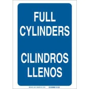 Brady Bilingual Full Cylinders Full Cylinders Sign/ Buy online