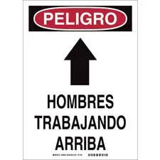 Brady PELIGRO Hombres Trabajando Arriba Sign/ Buy online