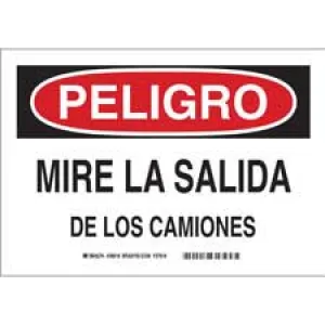 Brady PELIGRO Mire La Salida De Los Camiones Sign/ Buy online