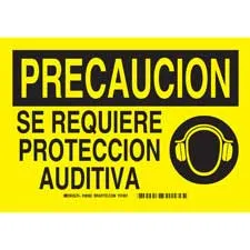 Brady PRECAUCION Se Requiere Proteccion Auditiva Sign/ Buy online