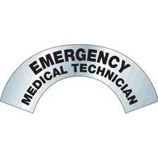Bradylite EMERGENCY MEDICAL TECHNICIAN Hard Hat Label