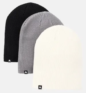 Burton Recycled DND 3 Pack Beanie 2024 Black / Sharkskin / Stout White