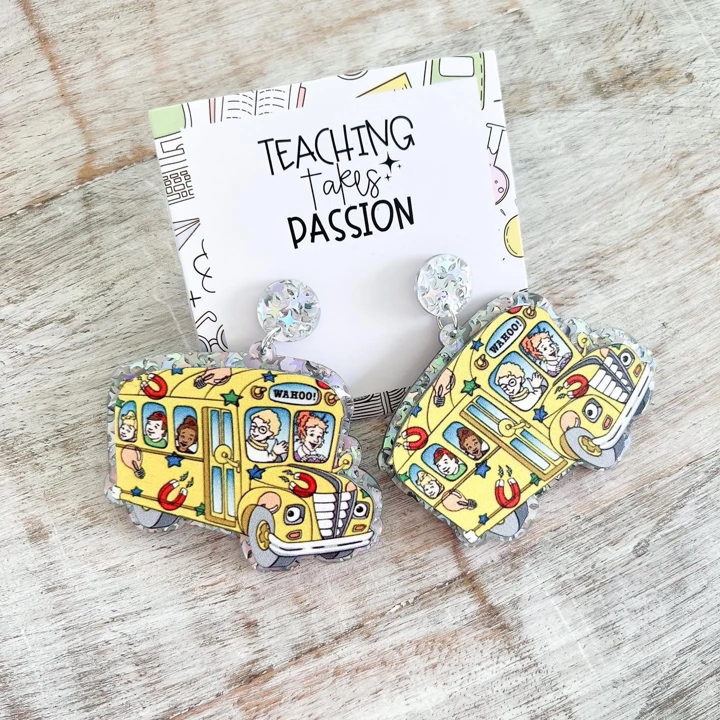 Bus Earrings