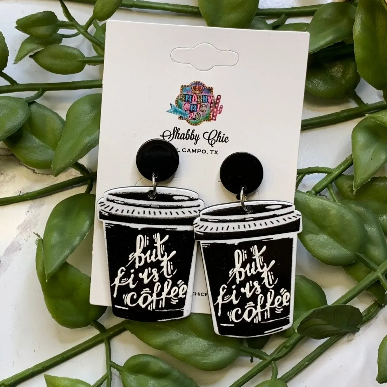 But Coffee First Earrings