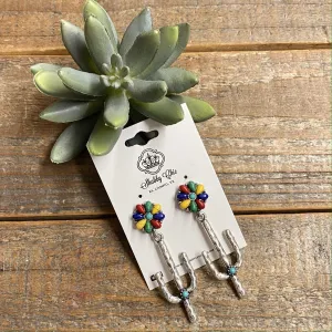Cactus Colorwheel earrings