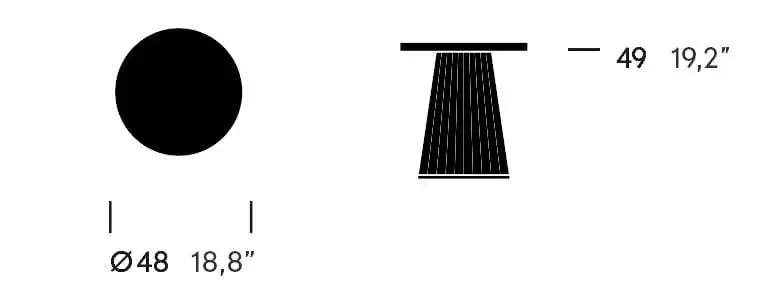 Cala - Side Table Ø48