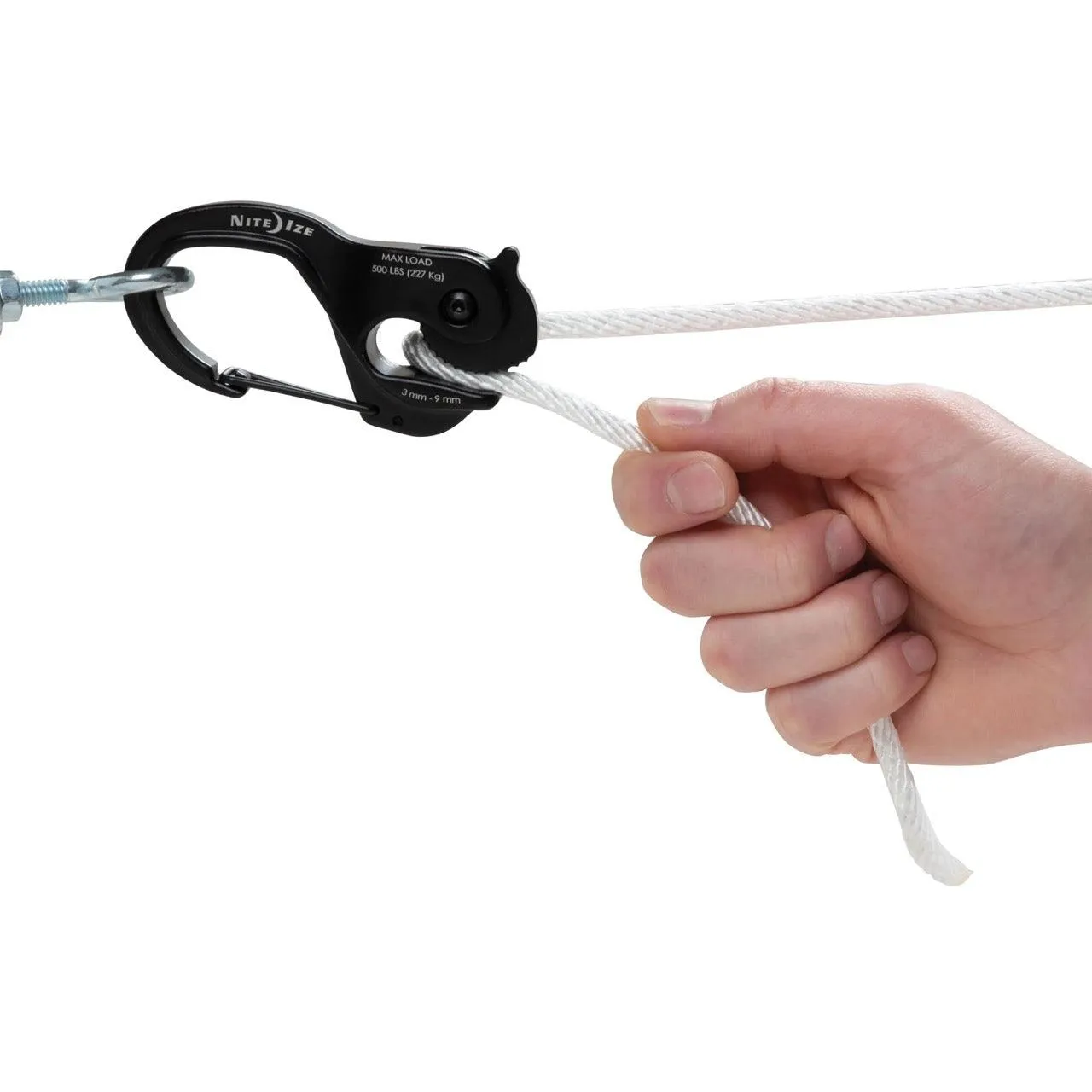 CamJam XT(TM) Aluminum Rope Tightener plus 3m Paracord, black - large