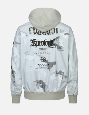 Camouflage Print Bomber Jacket