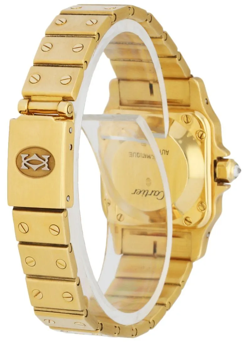 Cartier Santos Galbee 18K Yellow gold Diamond Dial Ladies Watch