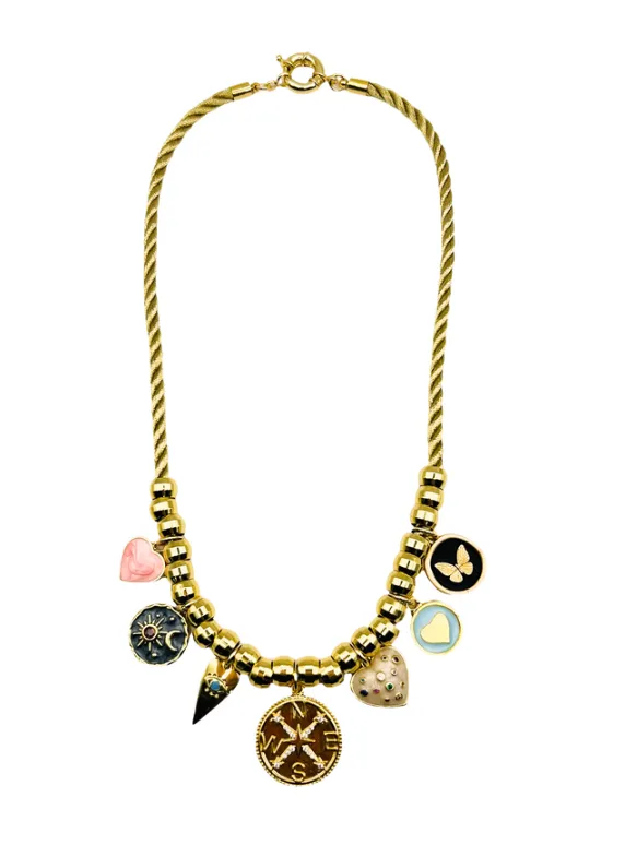 Charming Rope Charm Necklace