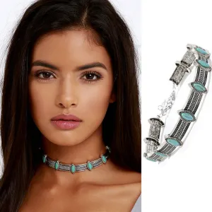Chic Eye Shape Boho Ethnic Retro Style Collar Choker