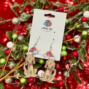 Christmas Dog Earrings
