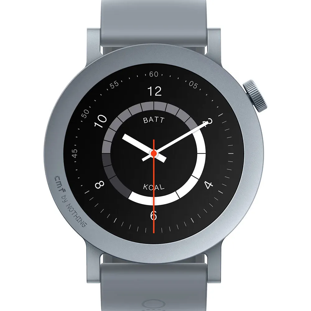CMF Watch Pro 2 D398 Smart Watch (45mm - GPS) Dark Gray Metal Case With Dark Gray Silicon Strap