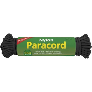 Coghlan's 550-Pound Nylon Paracord, 50-Feet, Black