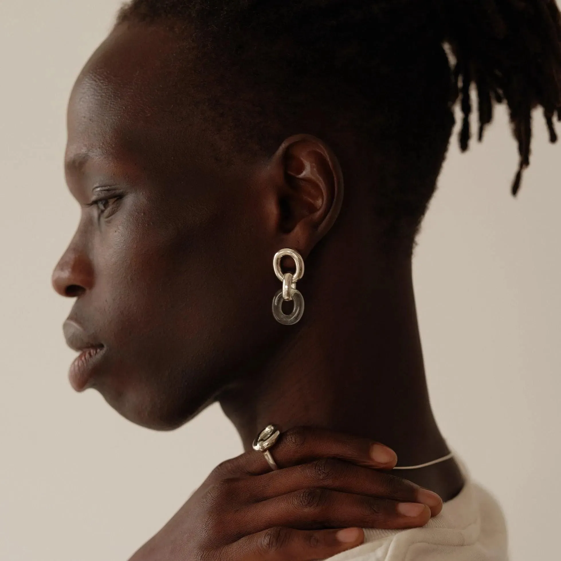 Connected Loop Earrings