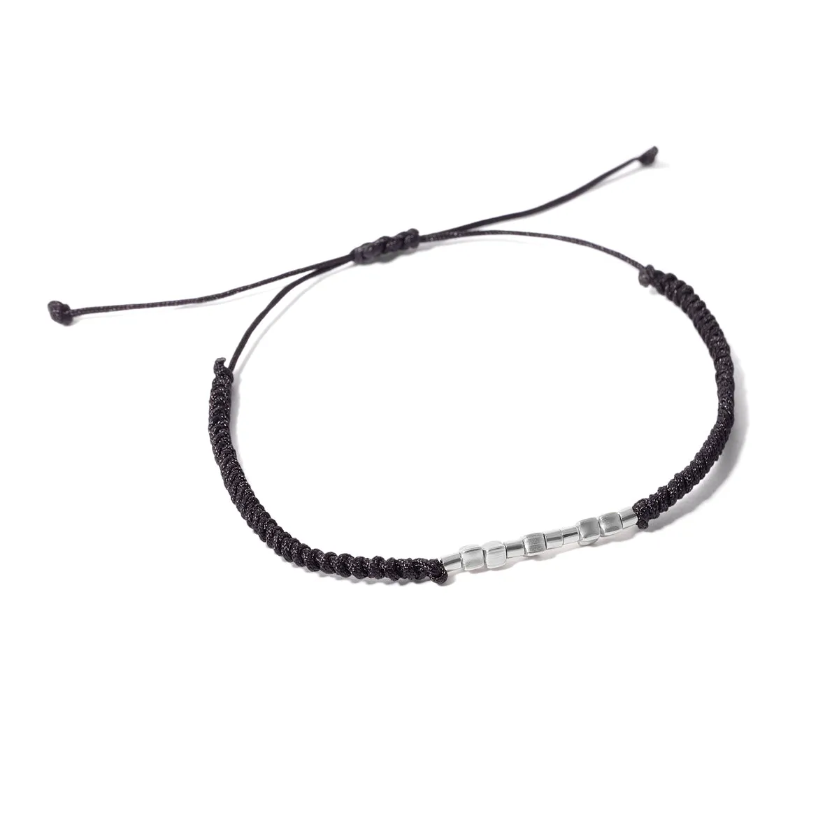 Cubes and Orbs Cord Bracelet