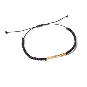 Cubes and Orbs Cord Bracelet