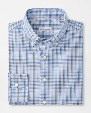 CUTLER CROWN LITE COTTON STRETCH SHIRT - NAVY