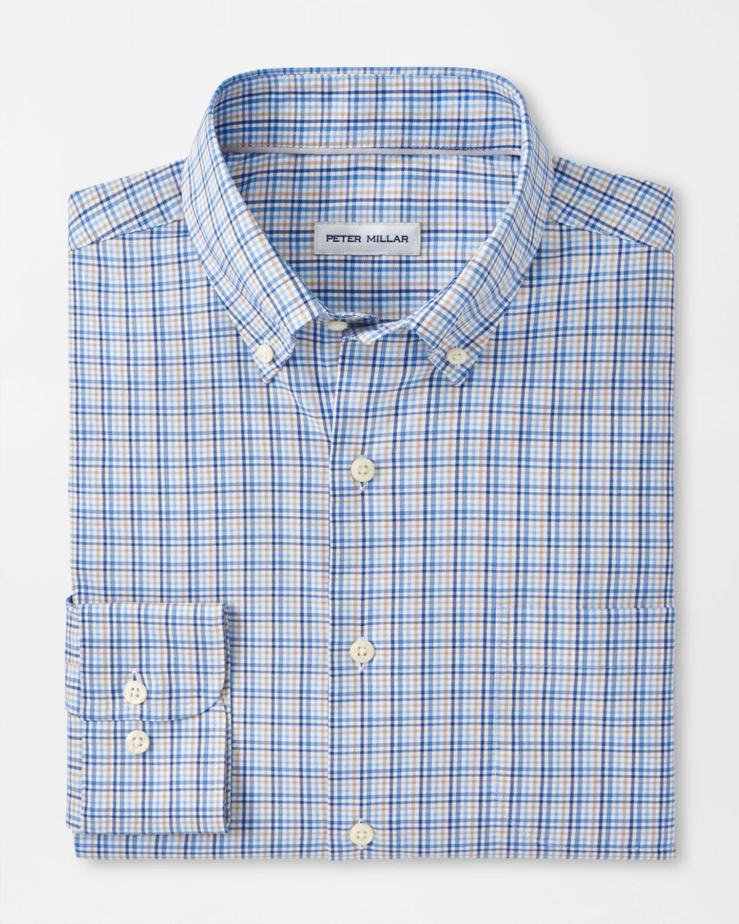 CUTLER CROWN LITE COTTON STRETCH SHIRT - NAVY