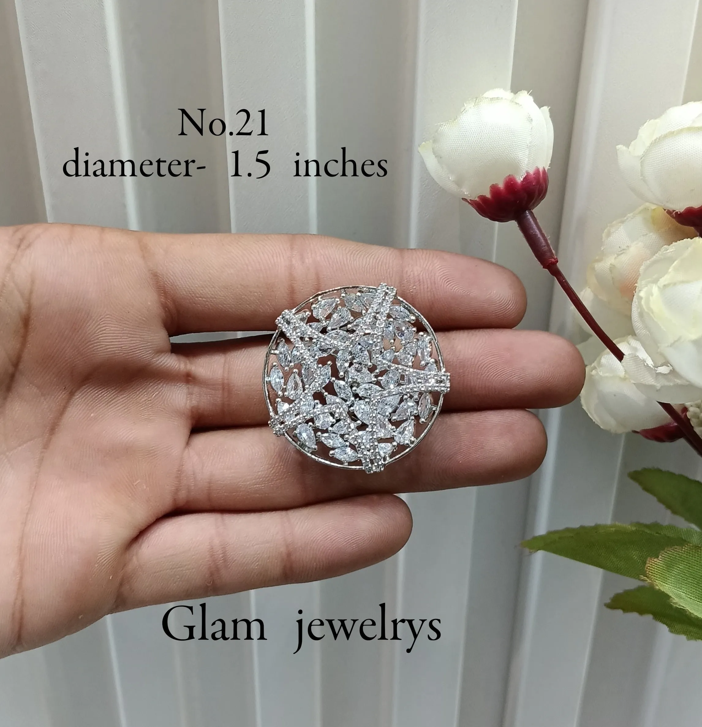 CZ American Diamond Adjustable Indian Finger Rings