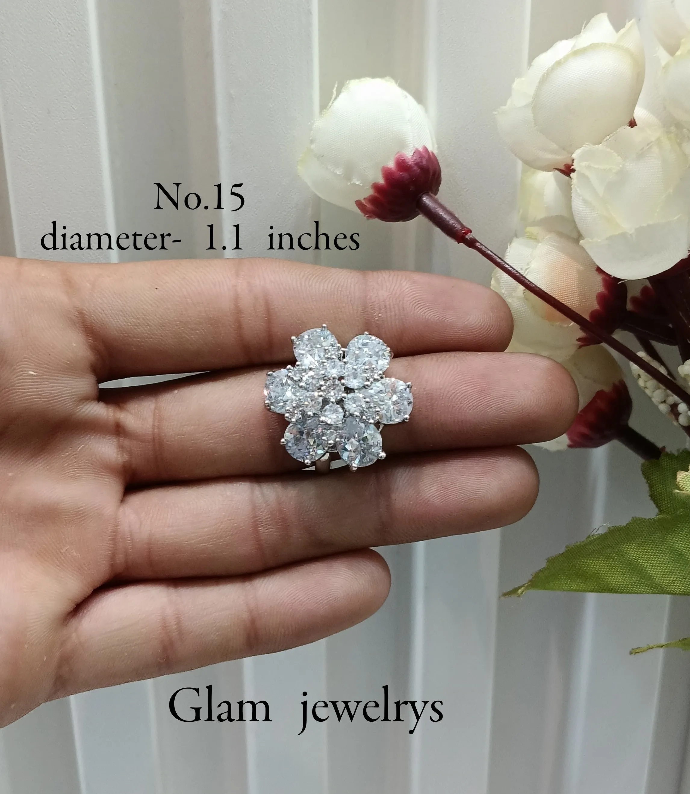 CZ American Diamond Adjustable Indian Finger Rings