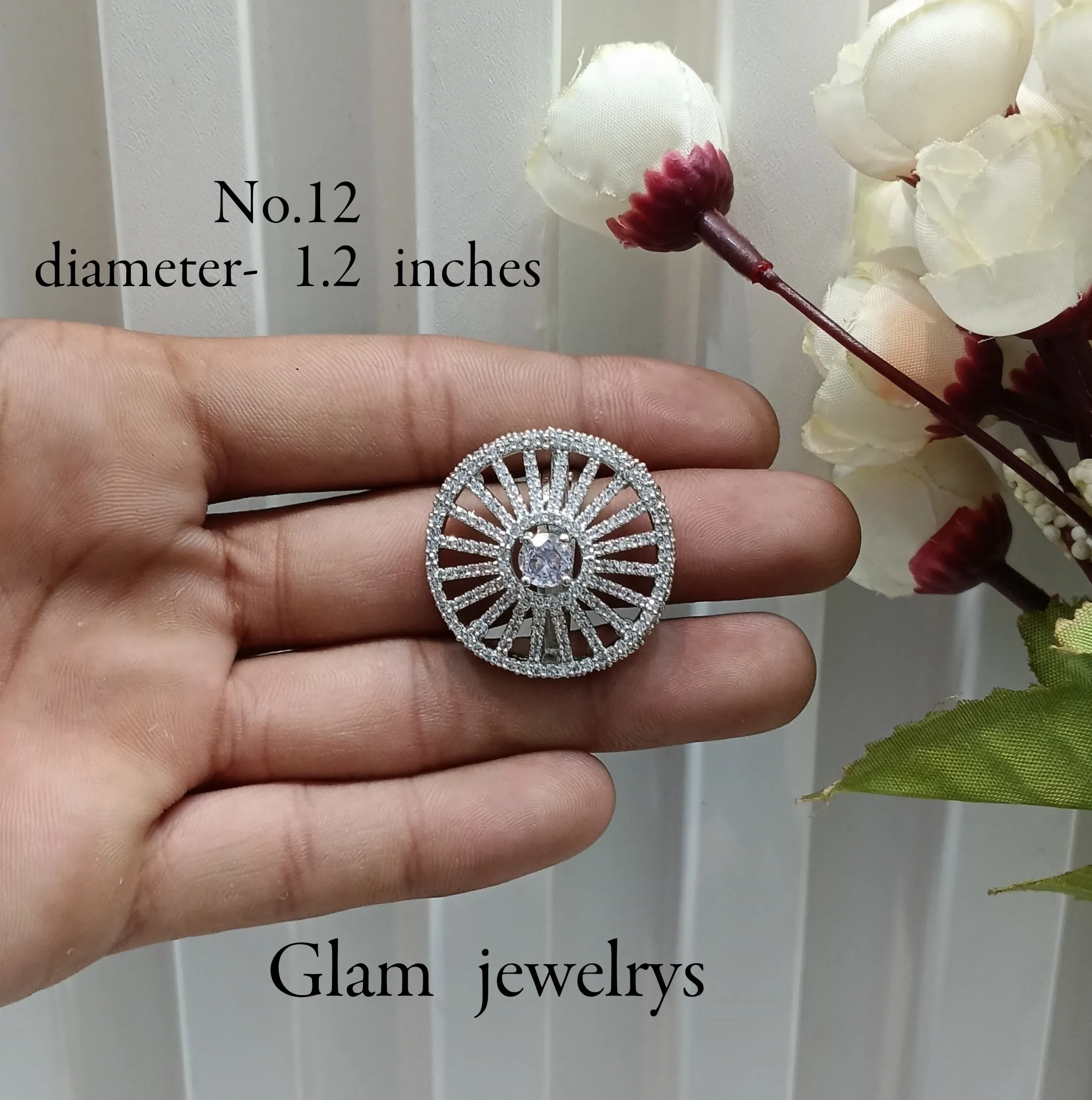 CZ American Diamond Adjustable Indian Finger Rings