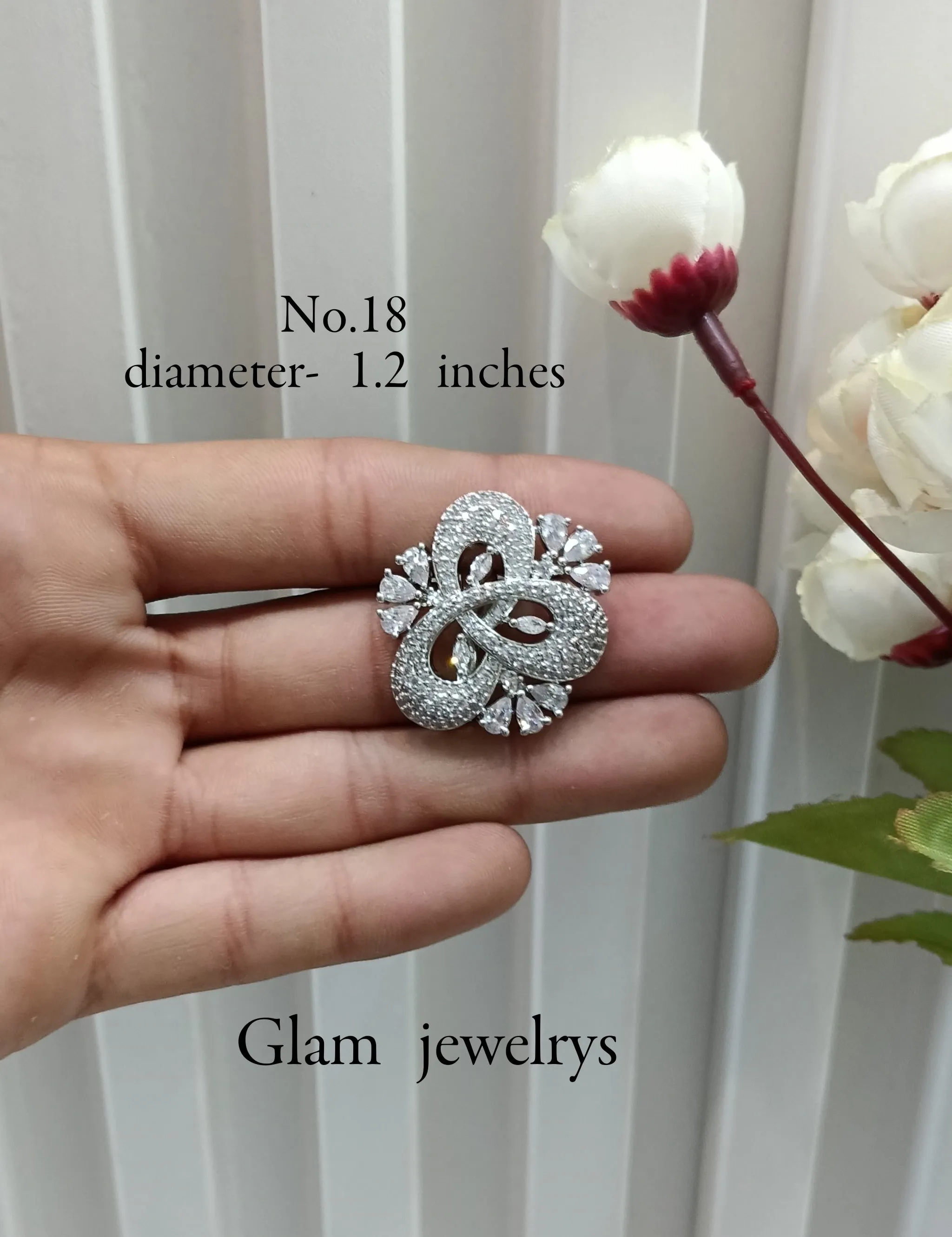 CZ American Diamond Adjustable Indian Finger Rings