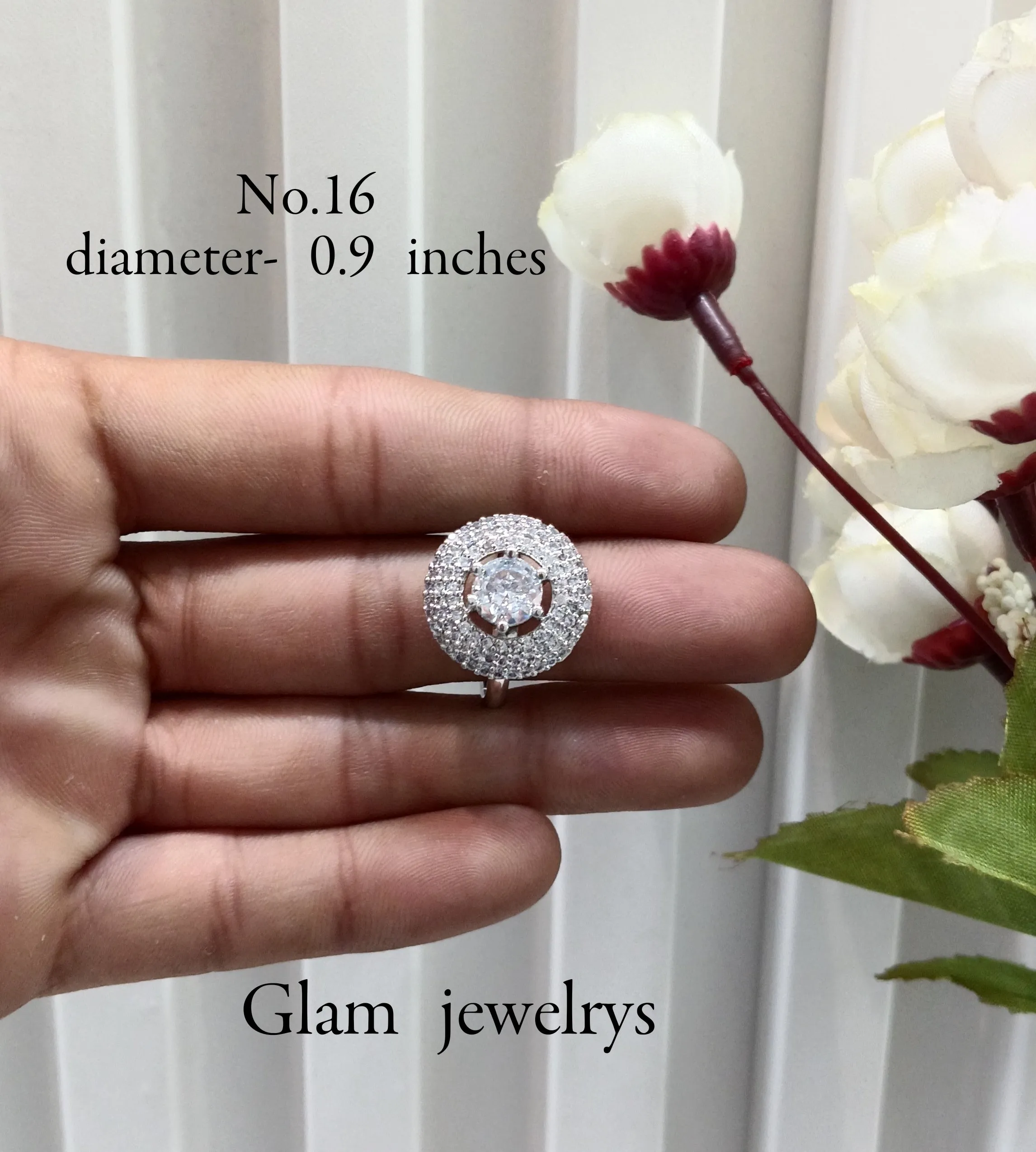 CZ American Diamond Adjustable Indian Finger Rings