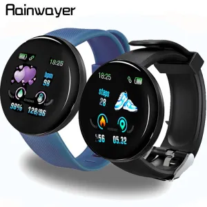 D18 Bluetooth Smart Watch Men Women Blood Pressure Smartwatch Sport Tracker Pedometer 116 Plus Smart Watches For Android IOS A2