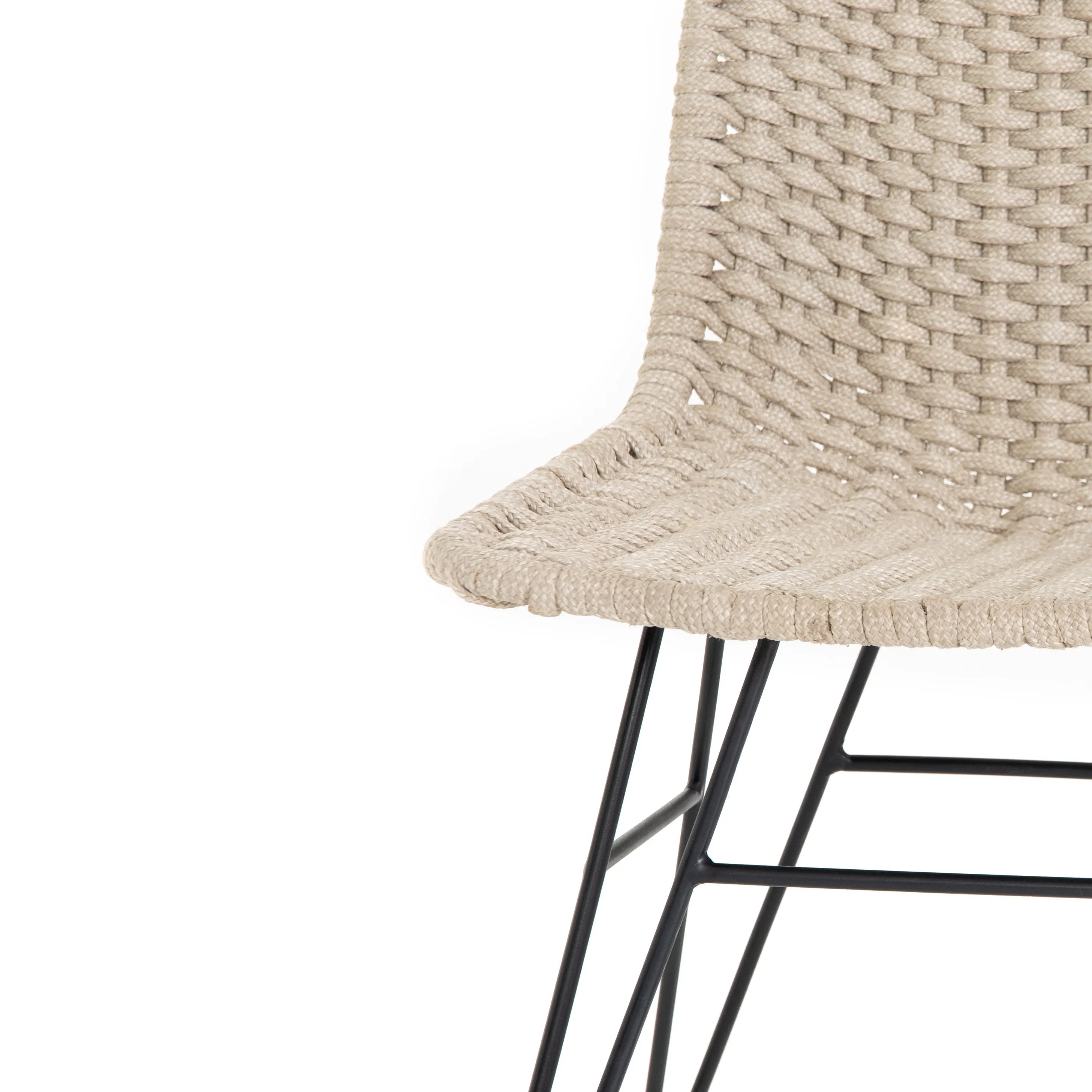Dema Outdoor Swivel Counter Stool-Natural