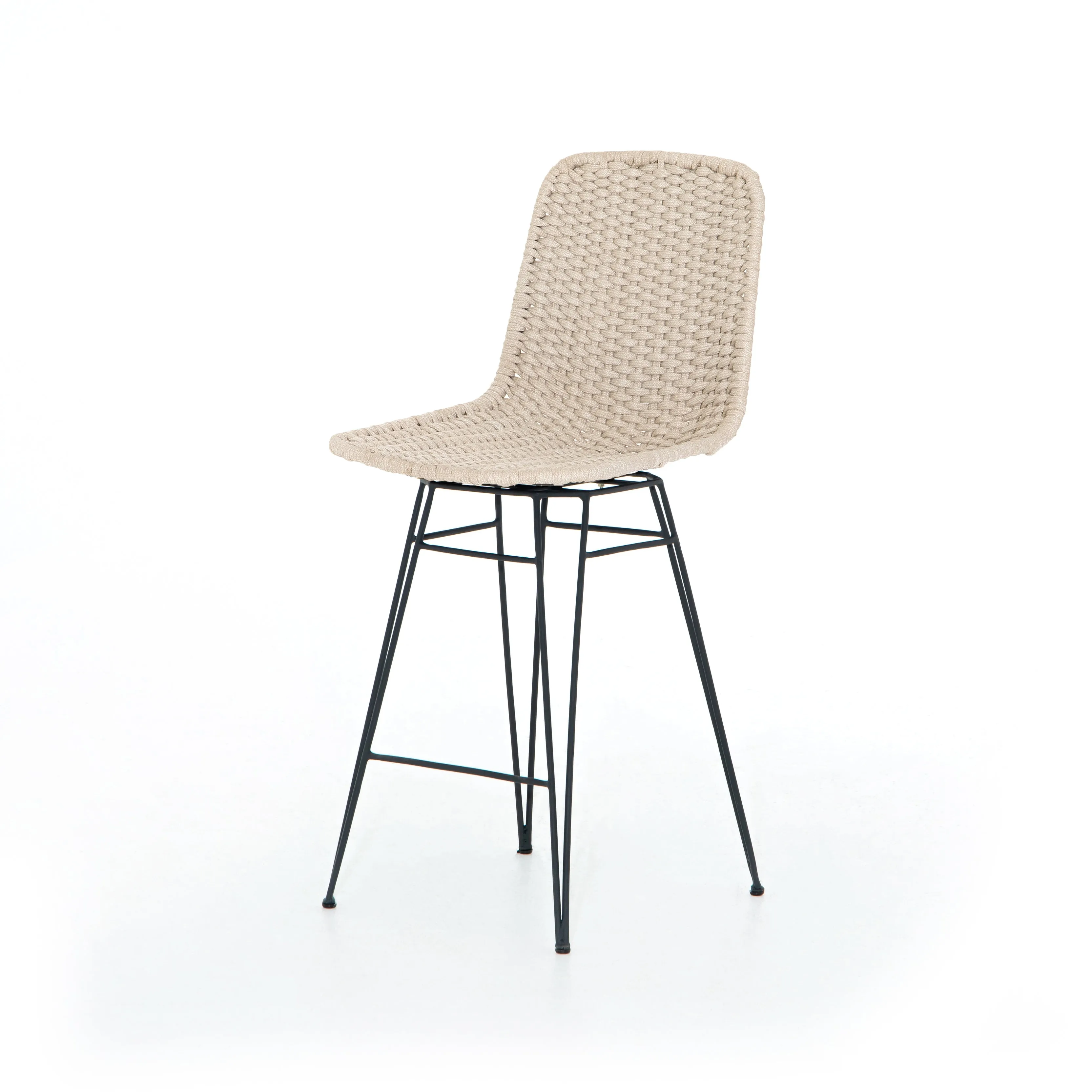 Dema Outdoor Swivel Counter Stool-Natural