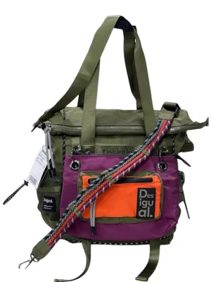 Desigual Multicolor Utility Backpack-Tote Hybri