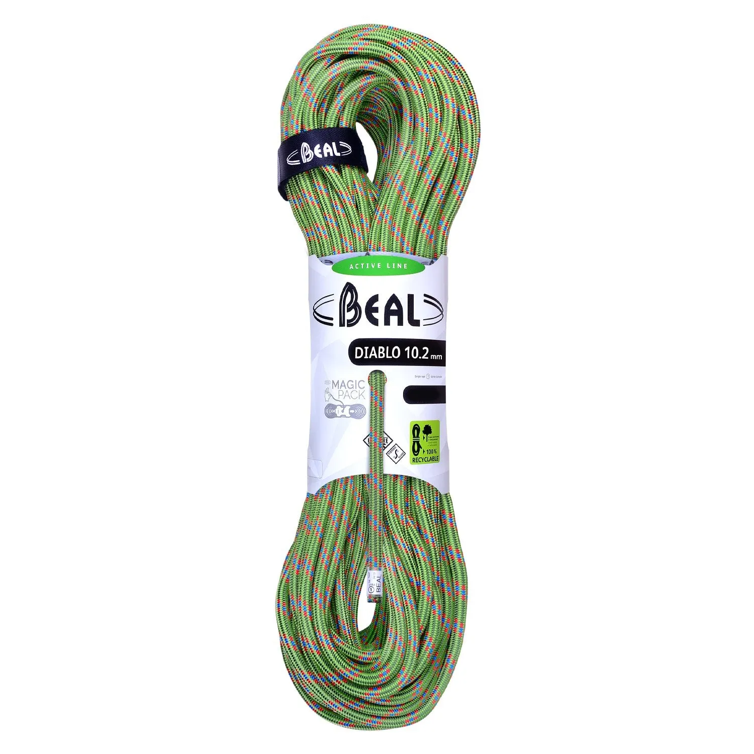 Diablo (10.2mm, 70m) - unicore, green, climbing rope
