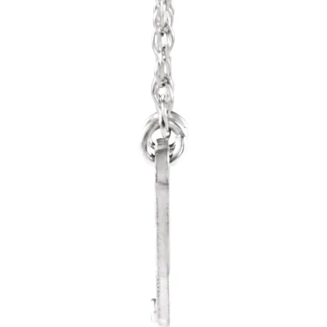 Diamond Infinity Inspired Script Nameplate Name Necklace