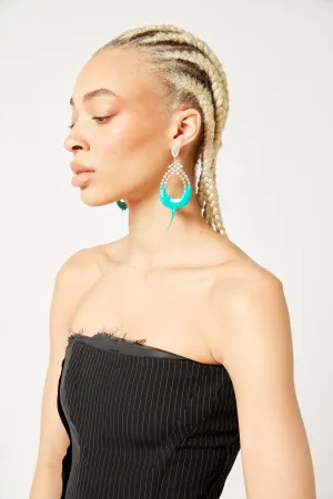 Diamond Loop Earrings