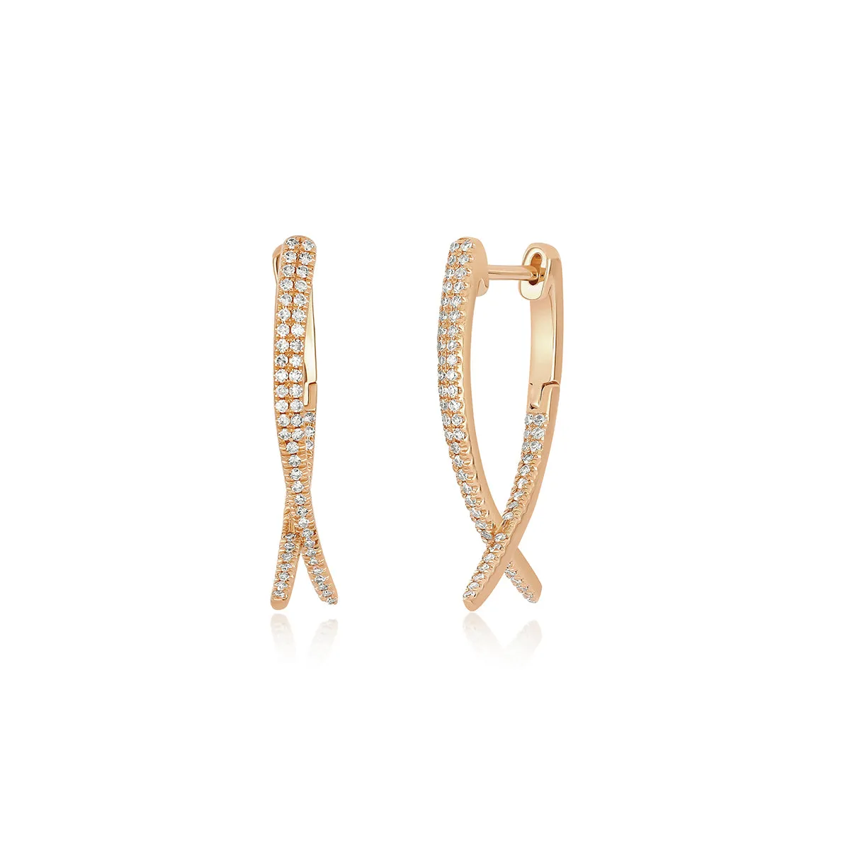 Diamond Loop Hoop Earring