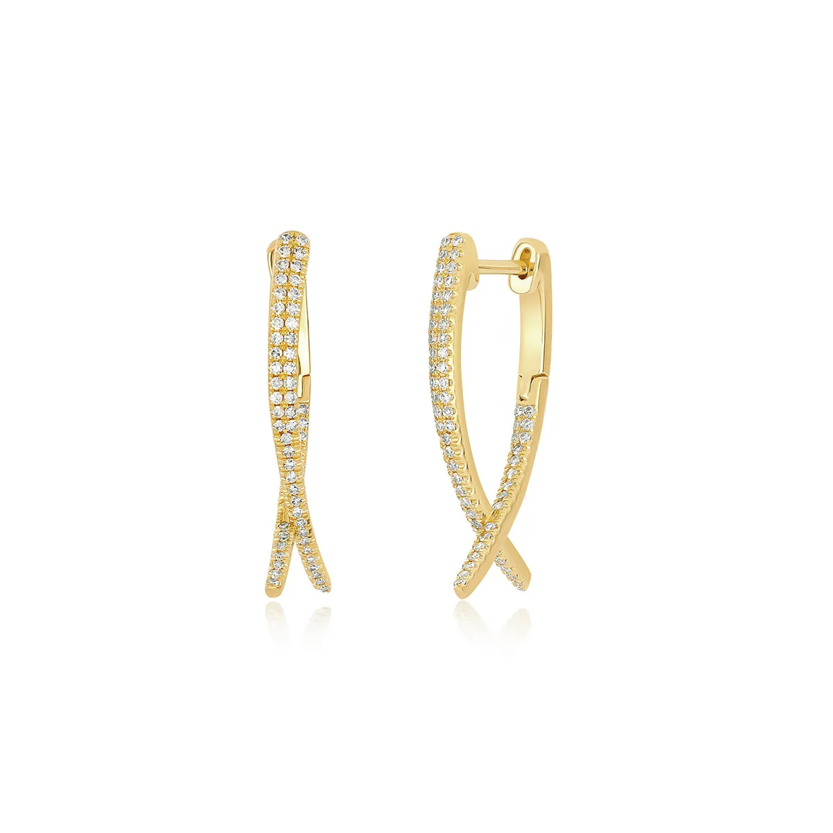 Diamond Loop Hoop Earring