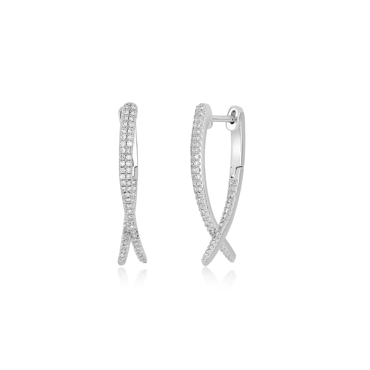 Diamond Loop Hoop Earring