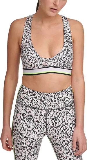 DKNY Sport Printed Low-Impact Sports Bra