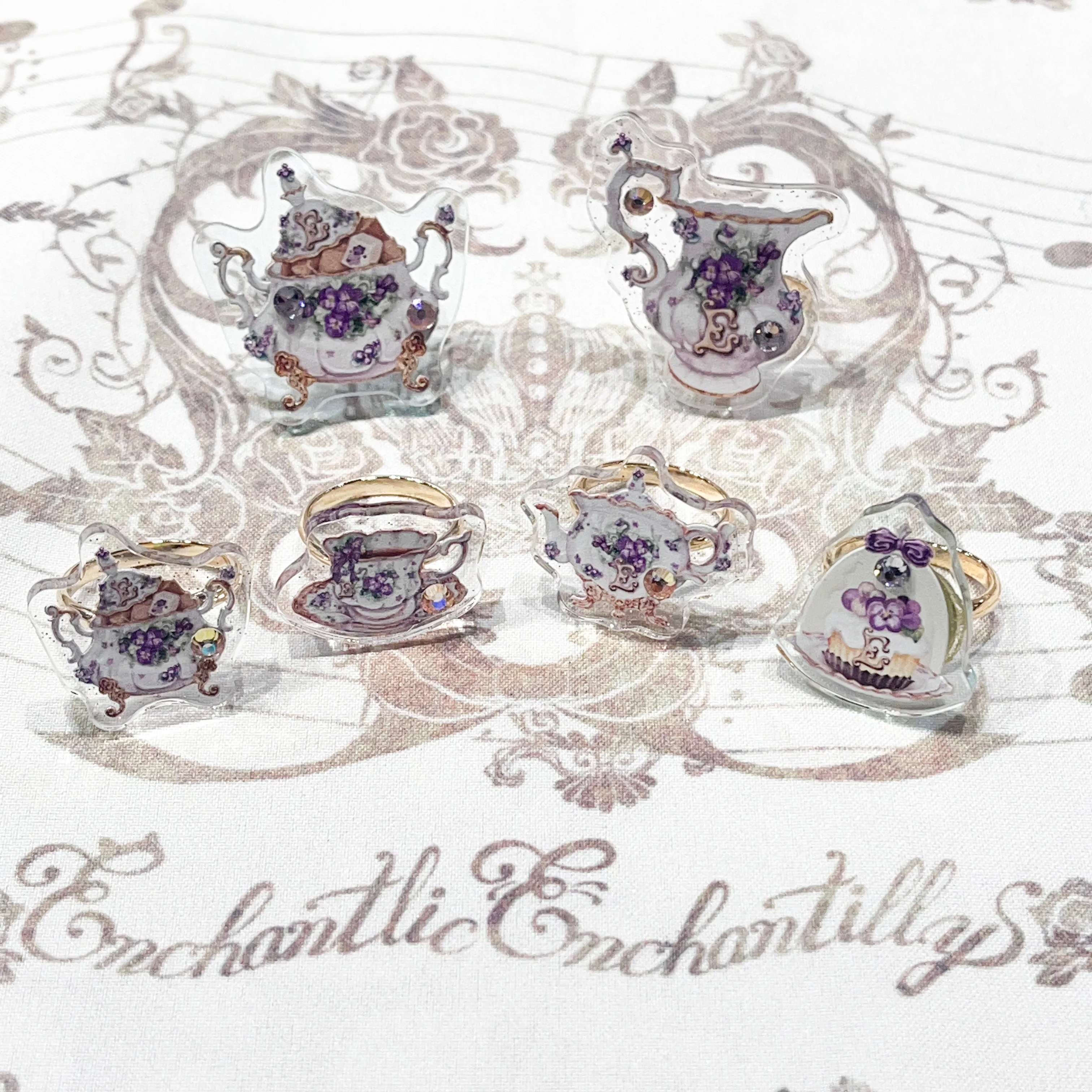 Dolled Up Ring - Tea Pot Series